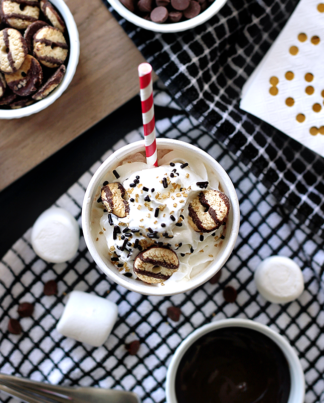 DIY Kids Hot Chocolate Toppings Bar // Bubby and Bean