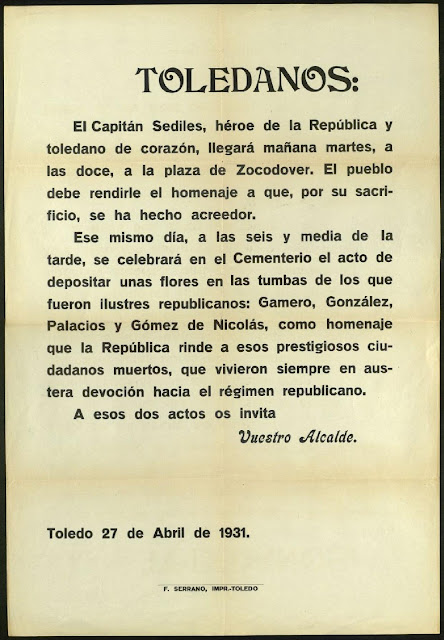 guerra civil toledo capitán Sediles