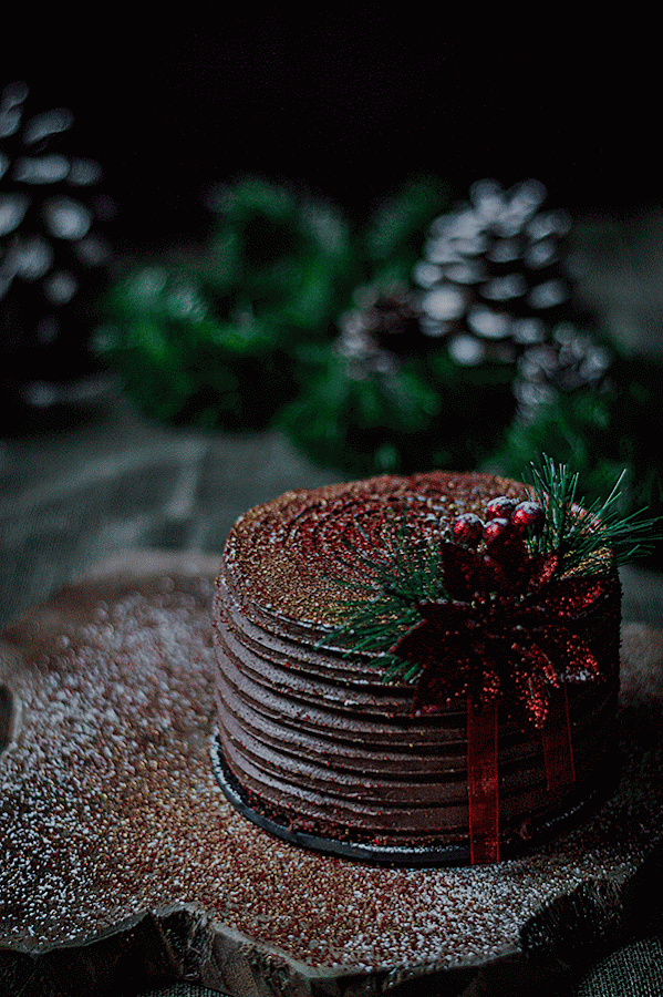 Tarta de Navidad de Chocolate, galleta y nueces -TuvesyyoHago