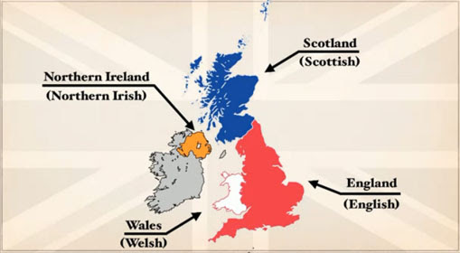 Video : イギリスと一口に言われがちなグレートブリテン及び北アイルランド連合王国の正しい理解をうながす説明。