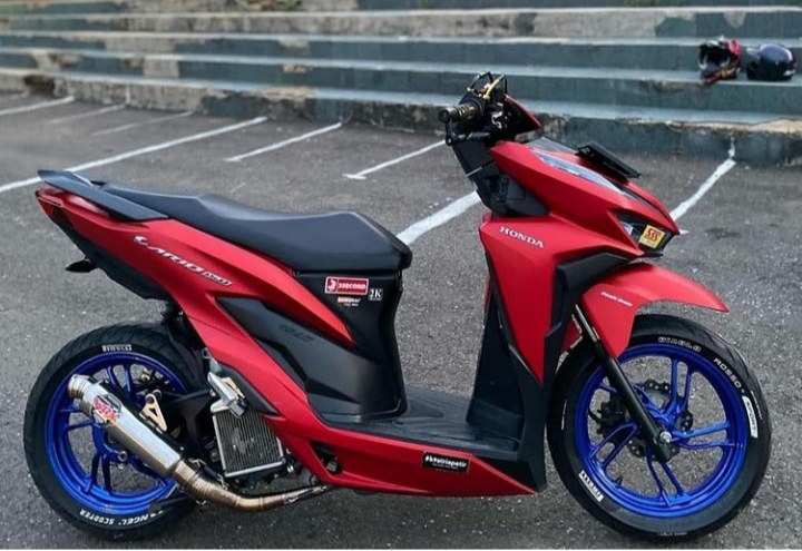 Modifikasi Vario 150 Warna Merah Polos, Original, Metalik, Marun, Candy