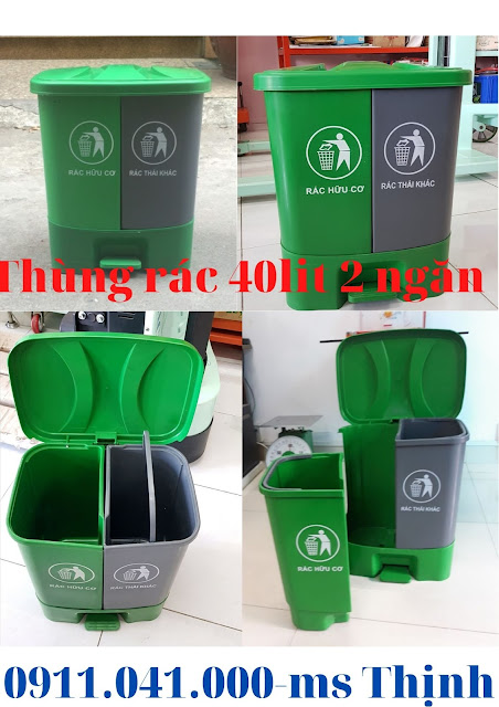 Thùng rác 60lit thích hợp sử dụng văn phòng, giá rẻ