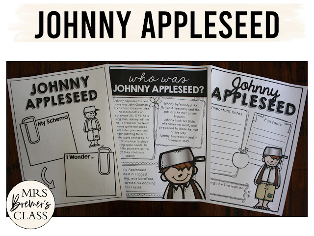 All About Johnny Appleseed and Apples! Perfect activities for the fall season. This educational unit is filled with informational learning charts, graphic organizers, anchor chart headers, and student response pages. It’s fun to learn about Johnny Appleseed and apples during the fall season! Students will enjoy the legend and story behind Johnny Appleseed, and will love to learn the life cycle of a fall favorite…apples!