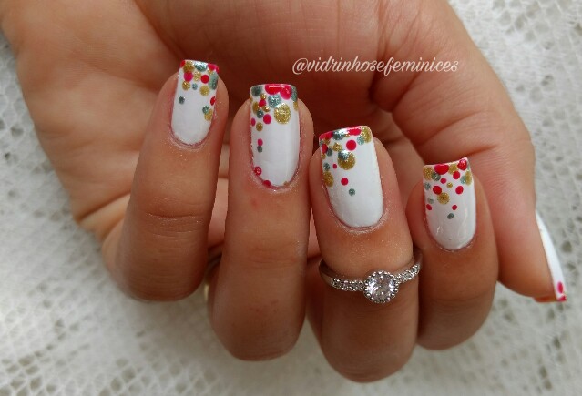 Inspiração Natalina Unhas natalinas