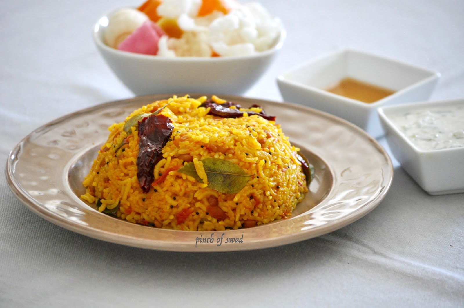 Pinch Of Swad taste that hits the spot! Tomato Rice (Tomato Bhaat)