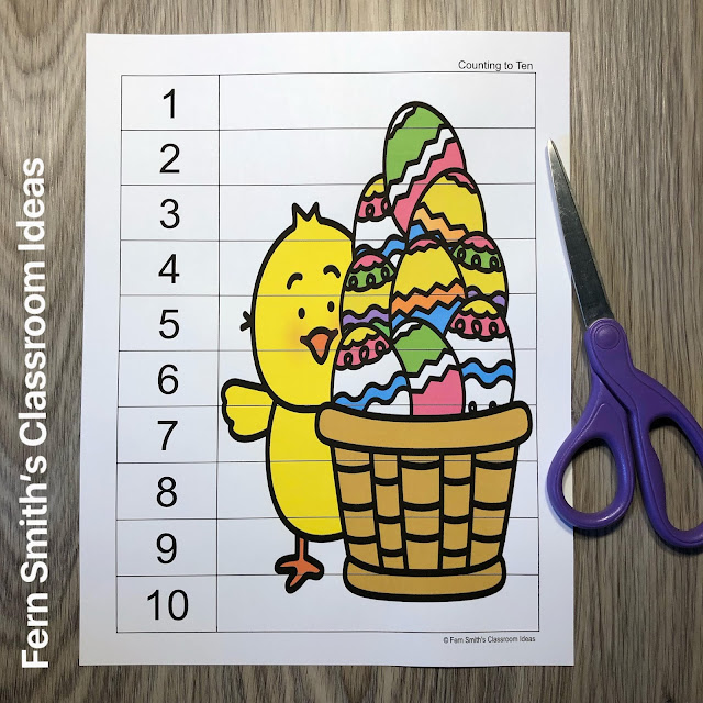 Click Here to Download These Easter Counting Puzzles For Your Classroom Today!