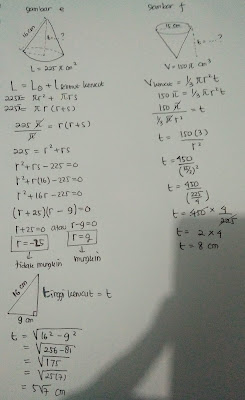 Uji Kompetensi 5 Bangun Ruang Sisi Lengkung Matematika Halaman 307 Ilmusosial Id