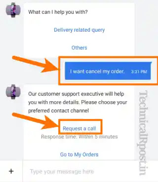 Chat with flipkart support assistance
