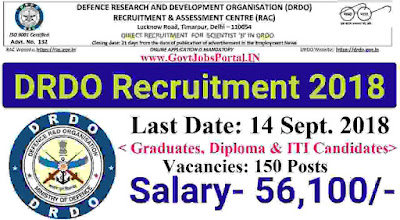 DRDO Recruitment 2018