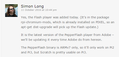 Winkleink - box of wires: Scratch 2.0 using Chromium on Raspberry Pi 3