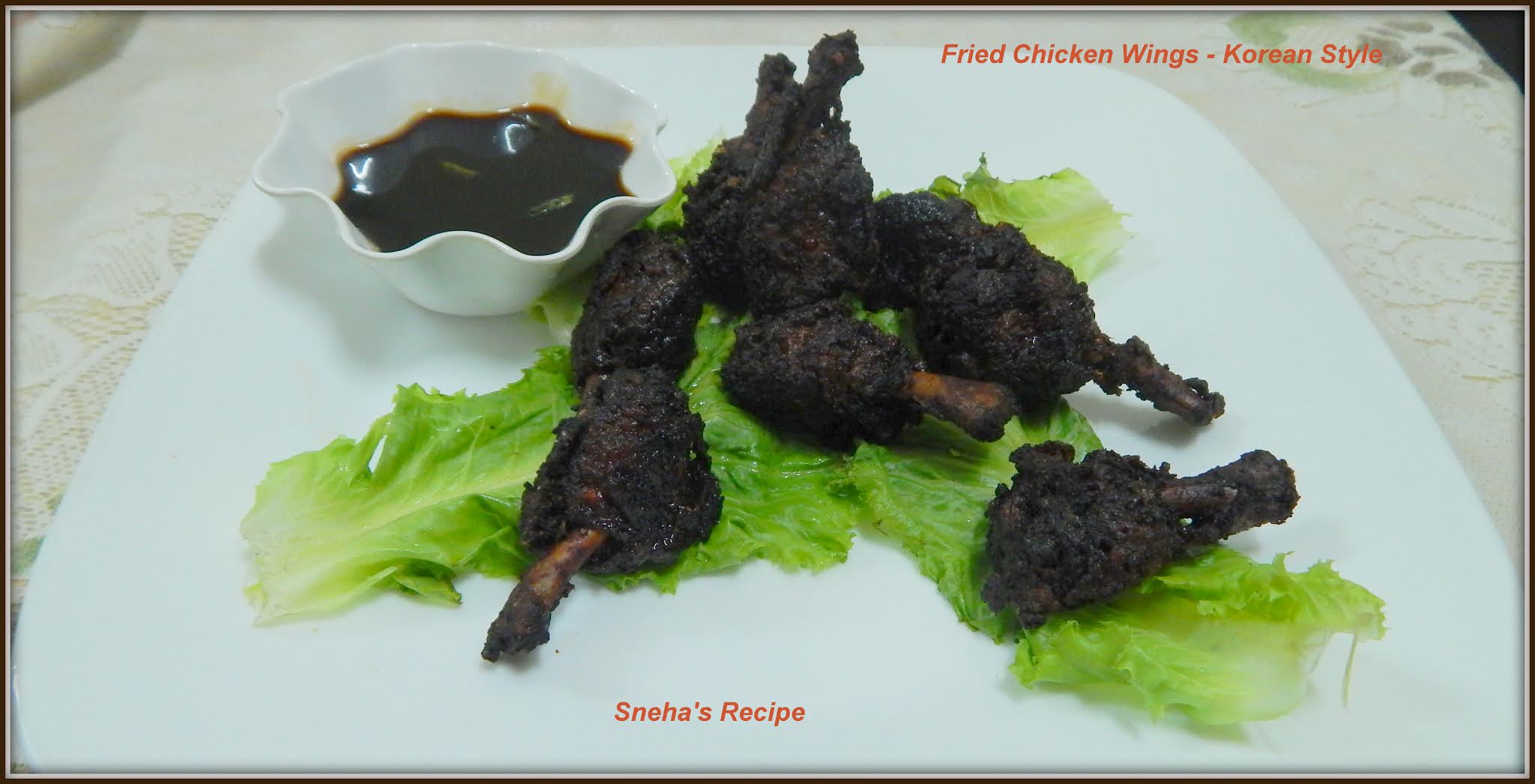 Fried Chicken Wings - Korean Style#SundayFunday - Sneha's Recipe