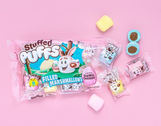 Stuffed Puffs New Pastel Milk ChocolateFilled Marshmallows for Easter 2021