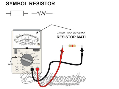 Cara mengukur Komponen Resistor dengan AVO Meter Analog