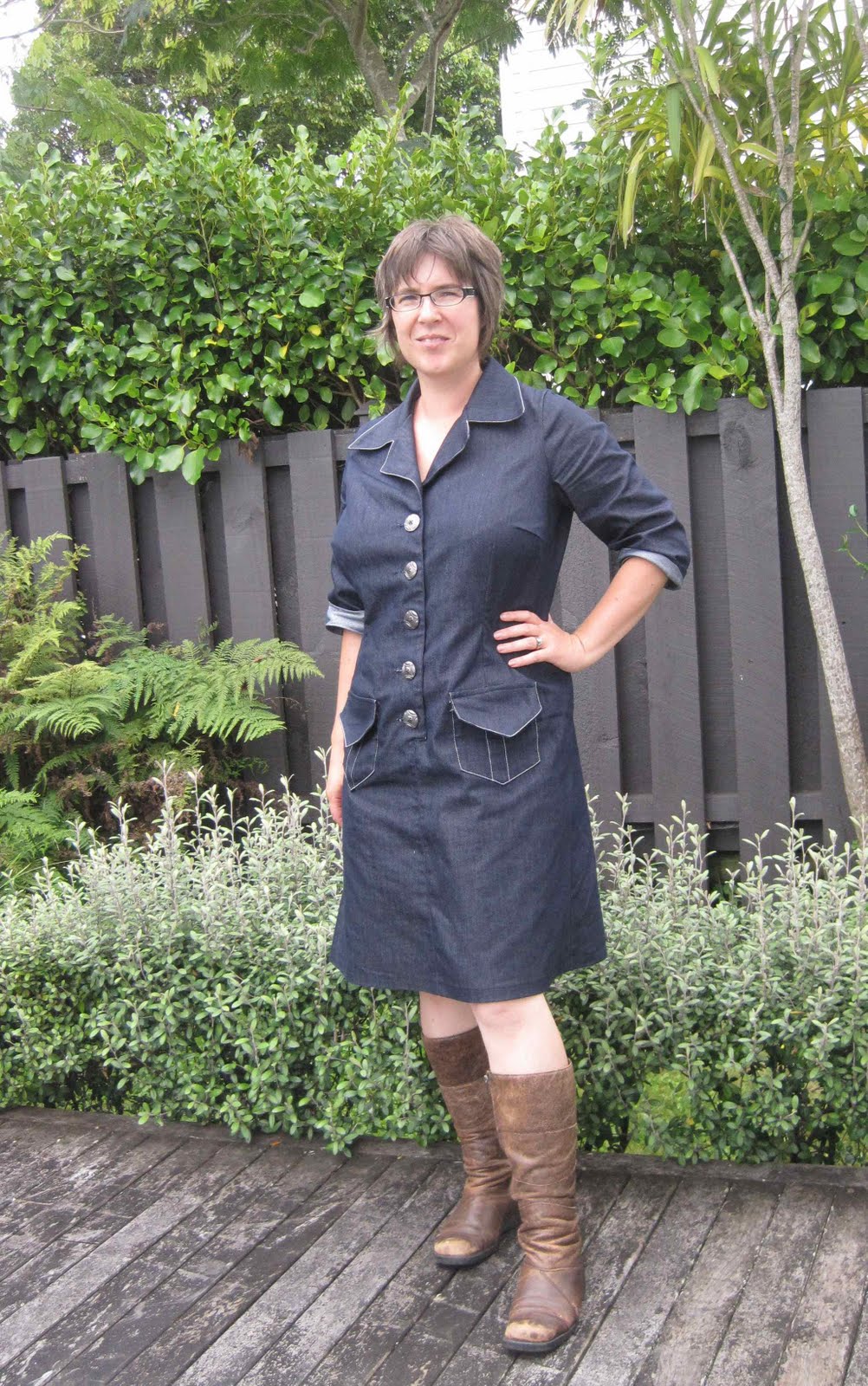 Make it Smirk The denim dress.