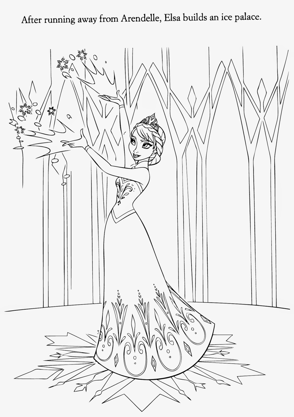 Download 15 Beautiful Disney Frozen Coloring Pages Free ~ Instant Knowledge