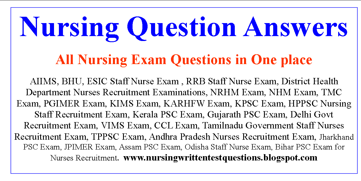 Nursing Question Answers