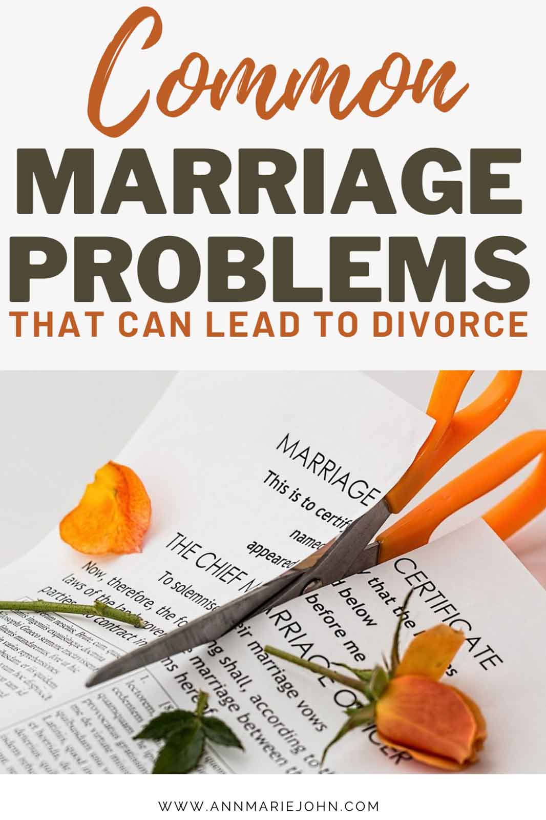 Common Marriage Problems That Can Lead to Divorce