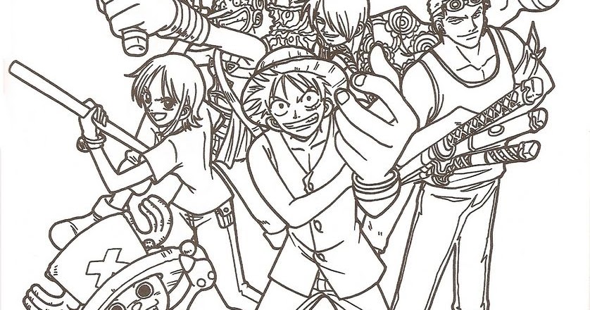 One piece coloring pages - AnimeColoringpages