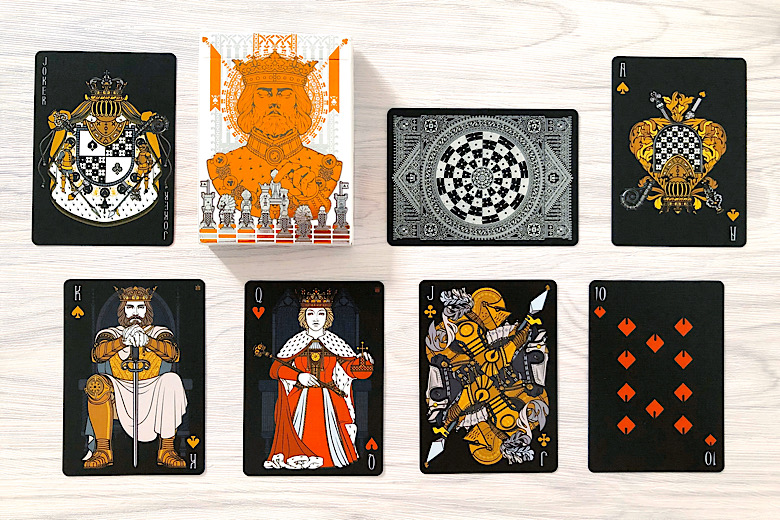 Deck View King's Game (White Edition) Playing Cards