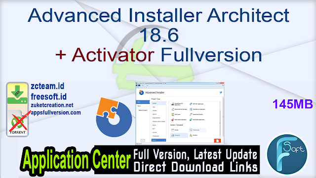 Advanced Installer Architect 18.6 + Activator Fullversion