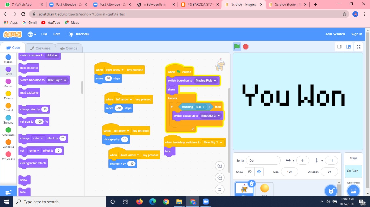 Ch 6 Advance Features of Scratch Worksheet 1(homework)