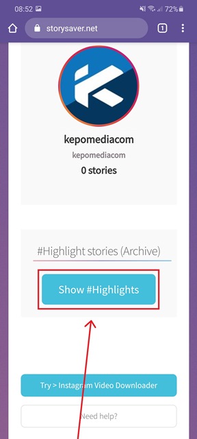 5 Cara Download Highlight Sorotan Instagram Orang Lain Kepomedia Com