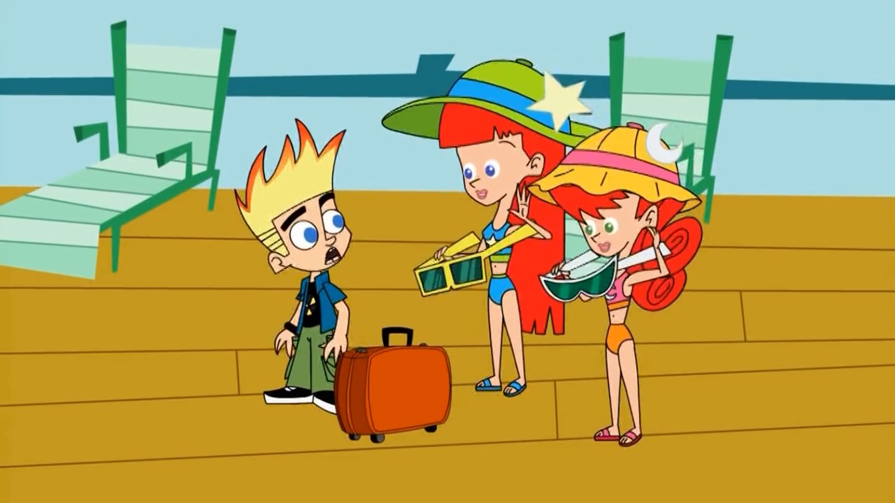 Screenshots from the show Johnny Test, episode "Johnny Cruise". 