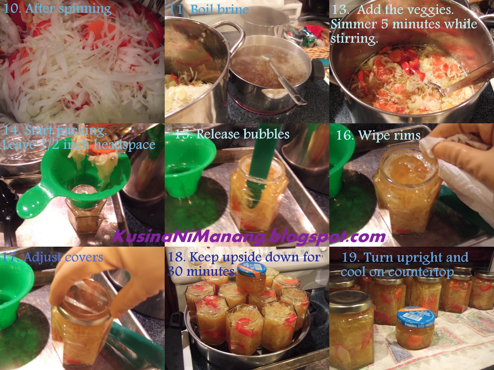 Canning Atsarang Papaya (Pickled Green Papaya) Revisited