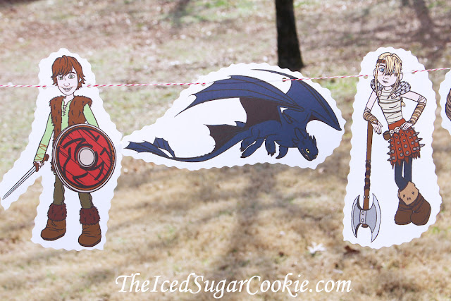 How To Train Your Dragon Birthday Party DIY Idea Flag Bunting Banner Garland-Toothless, Hiccup, Astrid, Ruffnut, Tuffnut, Gobber, Terrible Terror How To Train Your Dragon Birthday Party DIY Idea Flag Bunting Banner Garland-Toothless, Hiccup, Astrid, Ruffnut, Tuffnut, Gobber, Terrible Terror
