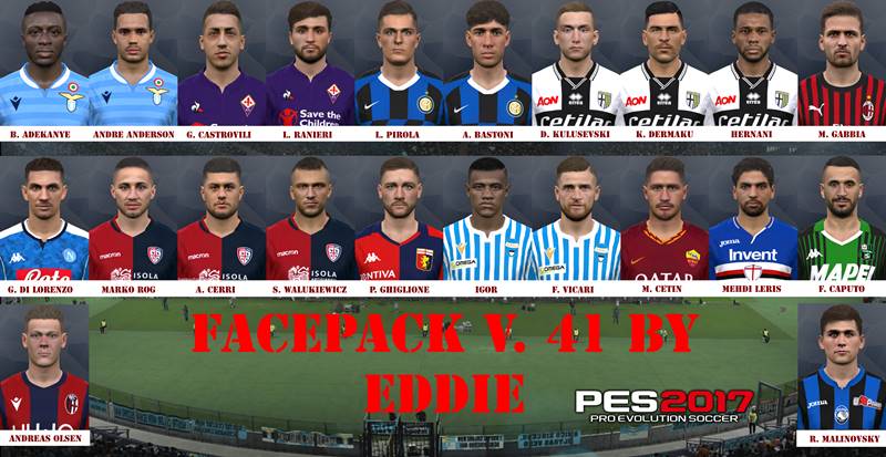 New Facepack Vol 41 Pes 2017 Patch Pes New Patch Pro Evolution Soccer
