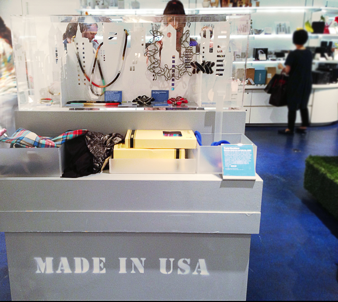 Kate Update Destination NYC Zipper Jewelry at the Museum of Modern