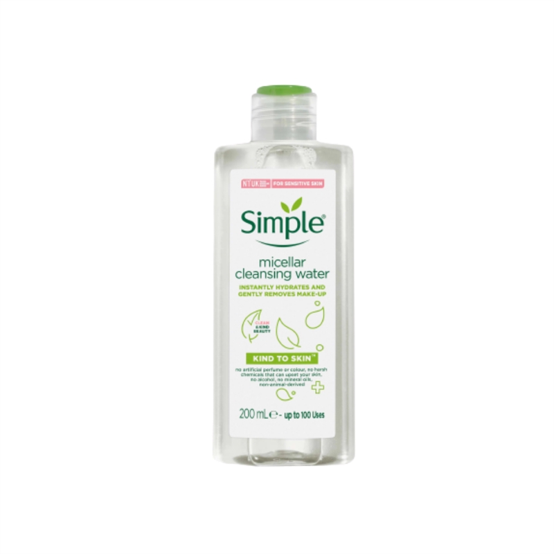 Simple Nước tẩy trang dịu nhẹ Kind To Skin Micellar Water 200ml
