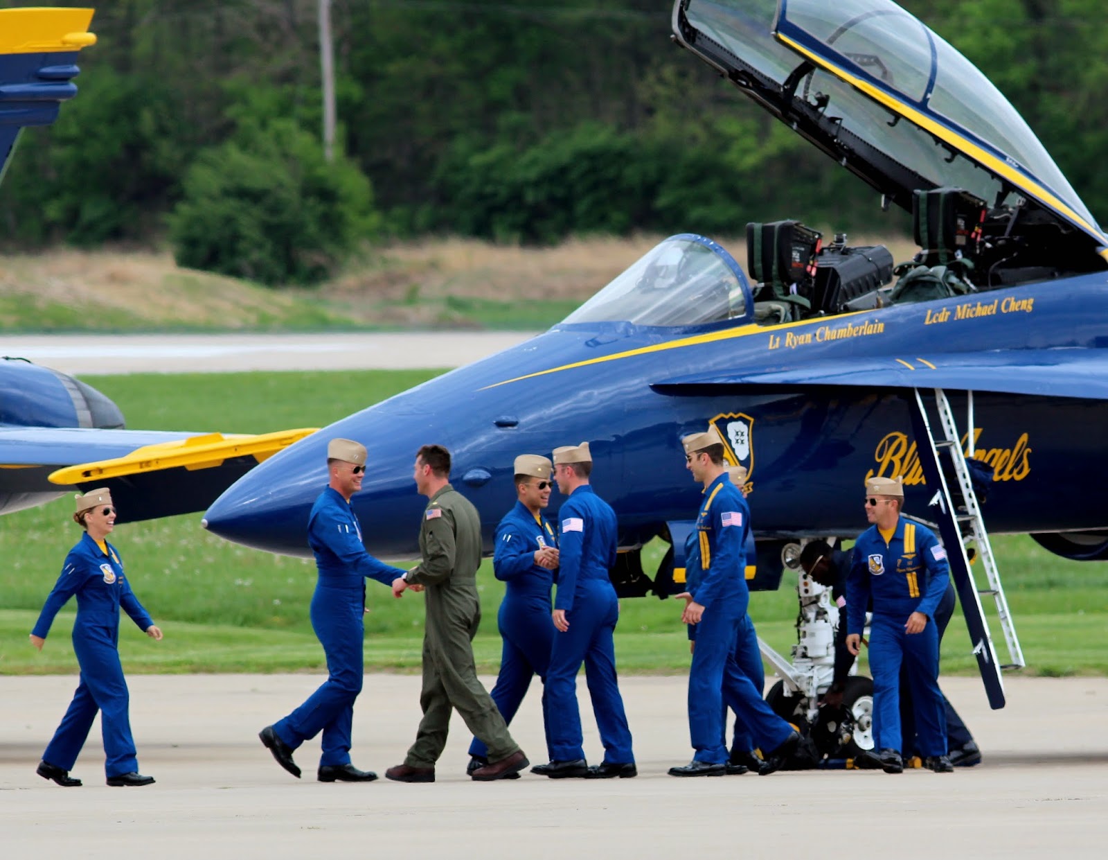 The Aero Experience Spirit of St. Louis Airshow Blue Angels Practice