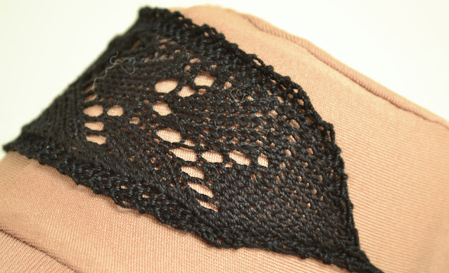 Knitted Lace Choker Detail Knitted Lace Choker Detail