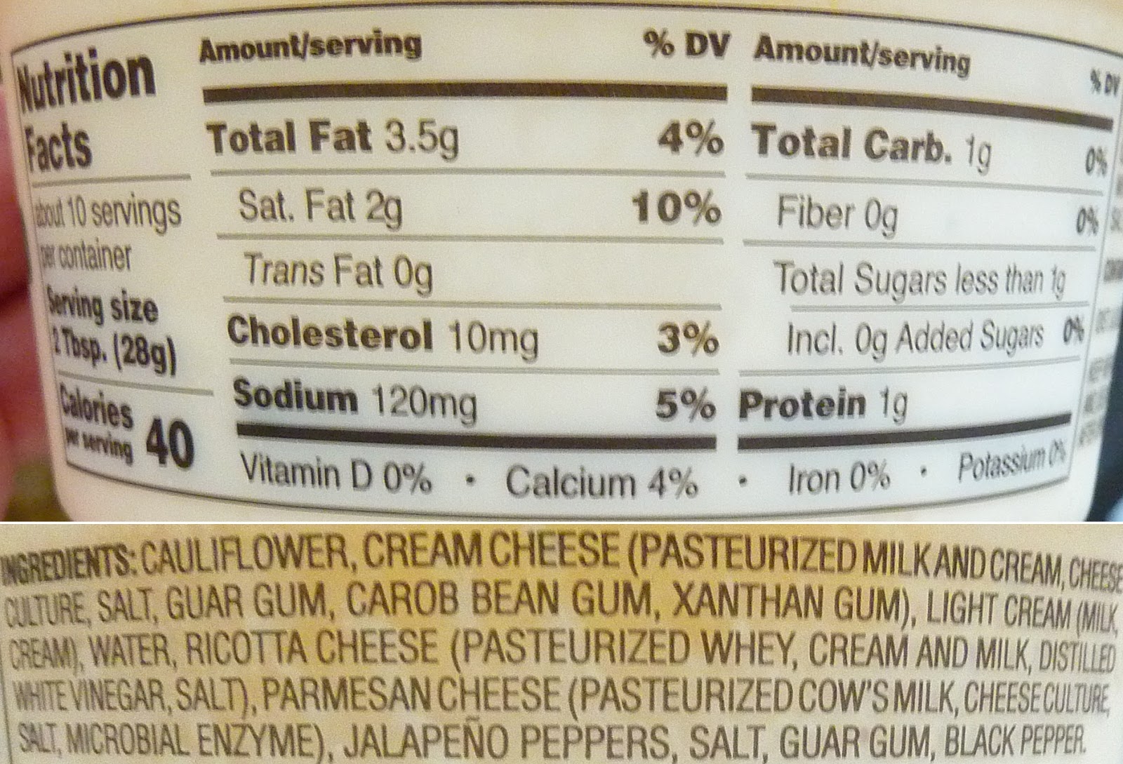 What's Good at Trader Joe's? Trader Joe's Creamy Cauliflower Jalapeño Dip