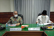 Sekda Aceh, dr. Taqwallah, M.Kes Bersama SKPA Terkait, Melakukan Silaturrahmi