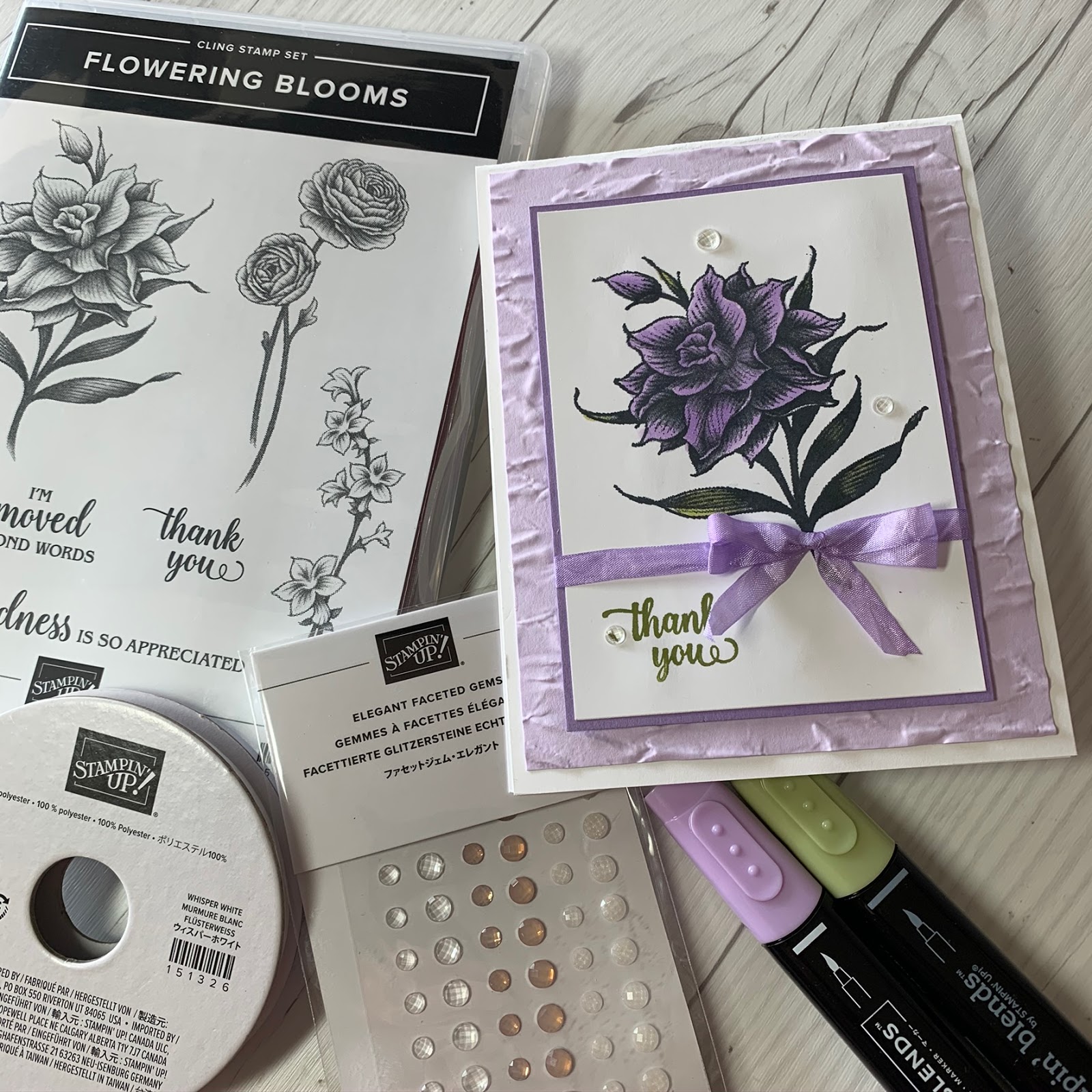 Hauntingly Beautiful Flowering Blooms Stamp Set From Stampin Up