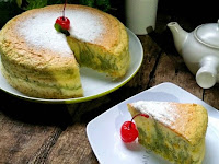 Resep Cara Membuat Green Tea Cheddar Cheese Cake