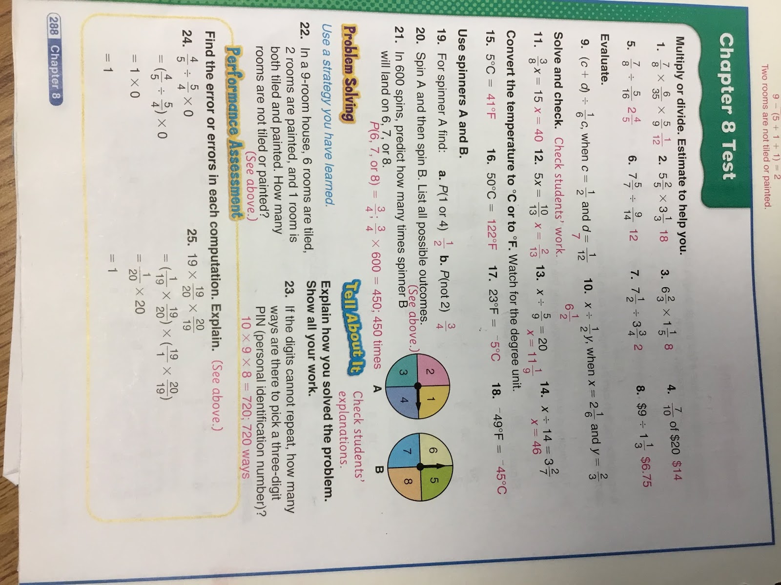 SAS Middle School Math: March 16 6-L answer key 1st period