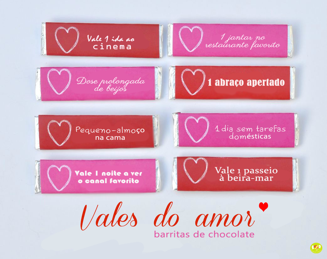 vales do amor e chocolates personalizados ramos doces vales de amor