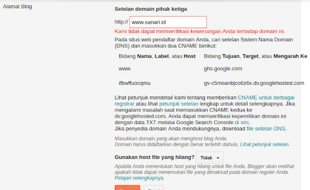 Cara Mengganti Domain Blogspot dengan Domain TLD Exabytes