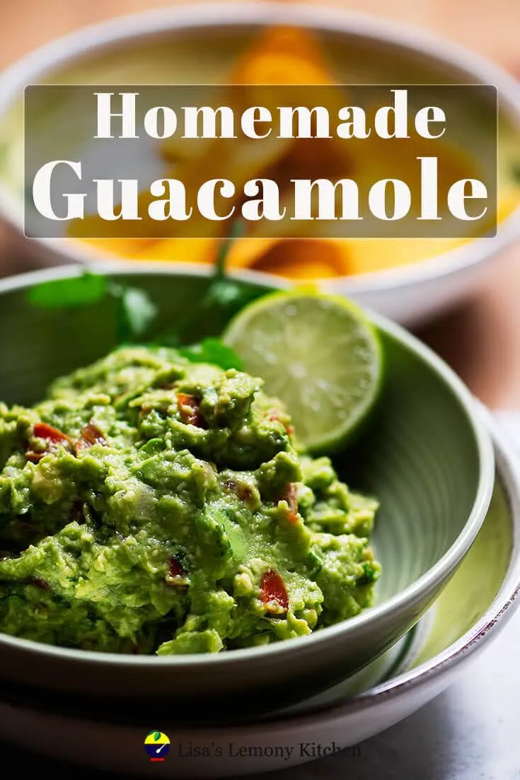 Delicious and convenient homemade guacamole recipe. Nothing is better than freshly made guacamole to serve with corn chips or as taco topping.