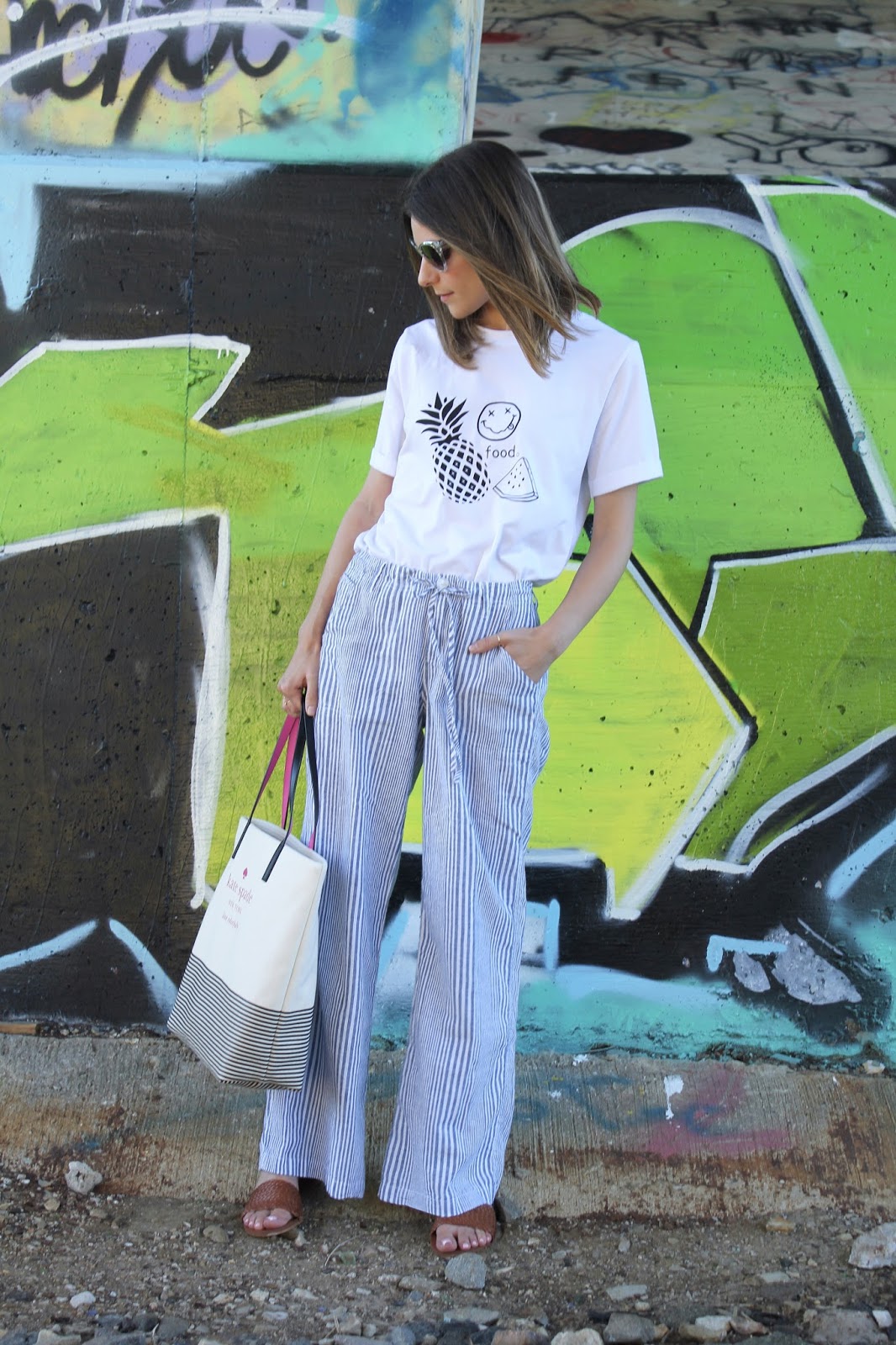 Blue And White Striped Pants How To Wear Wide Leg Pants