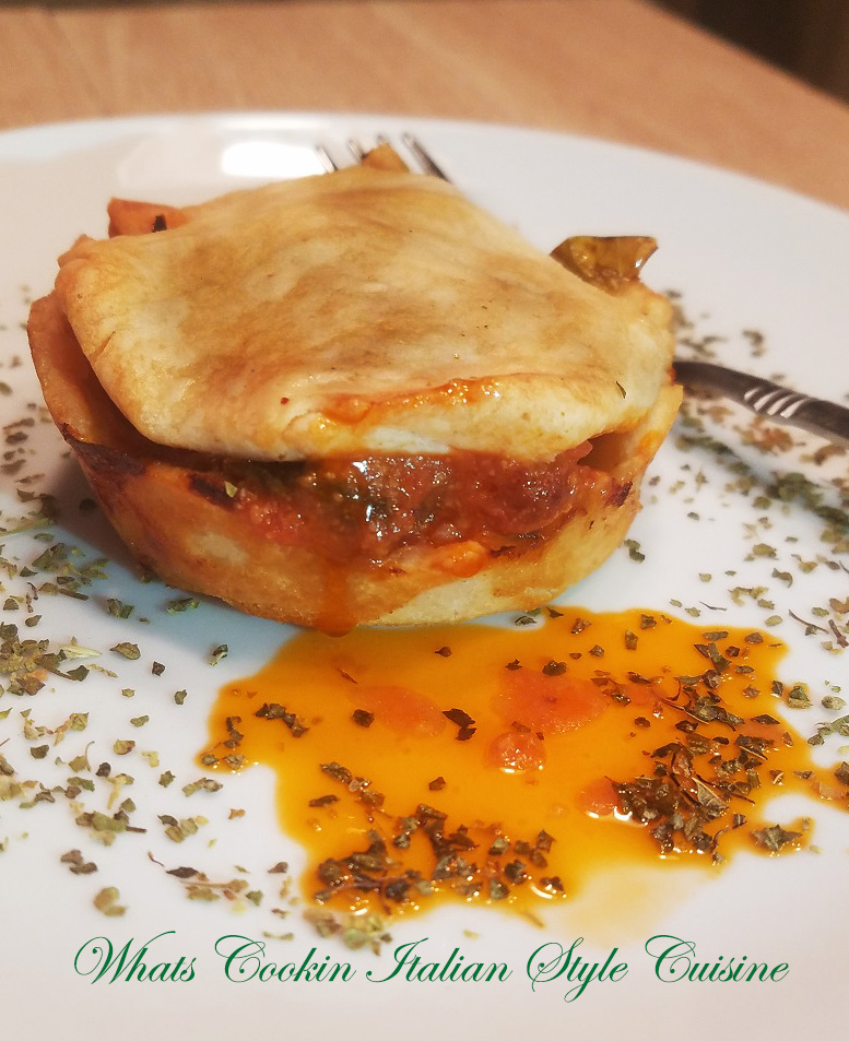 Leftover Stew Mini Pot Pie Recipe What's Cookin' Italian Style Cuisine