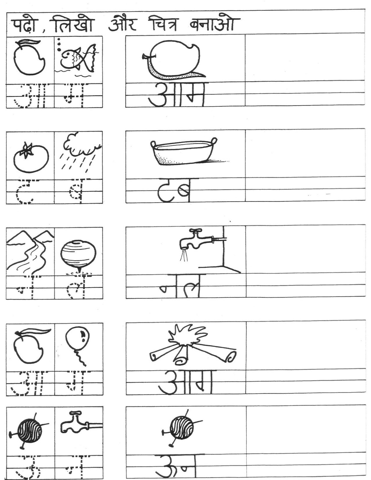 worksheet notes in hindi