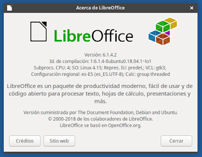 Acerca de LibreOffice