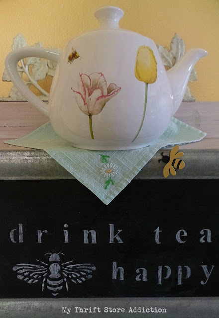 whimsical teapot vignette
