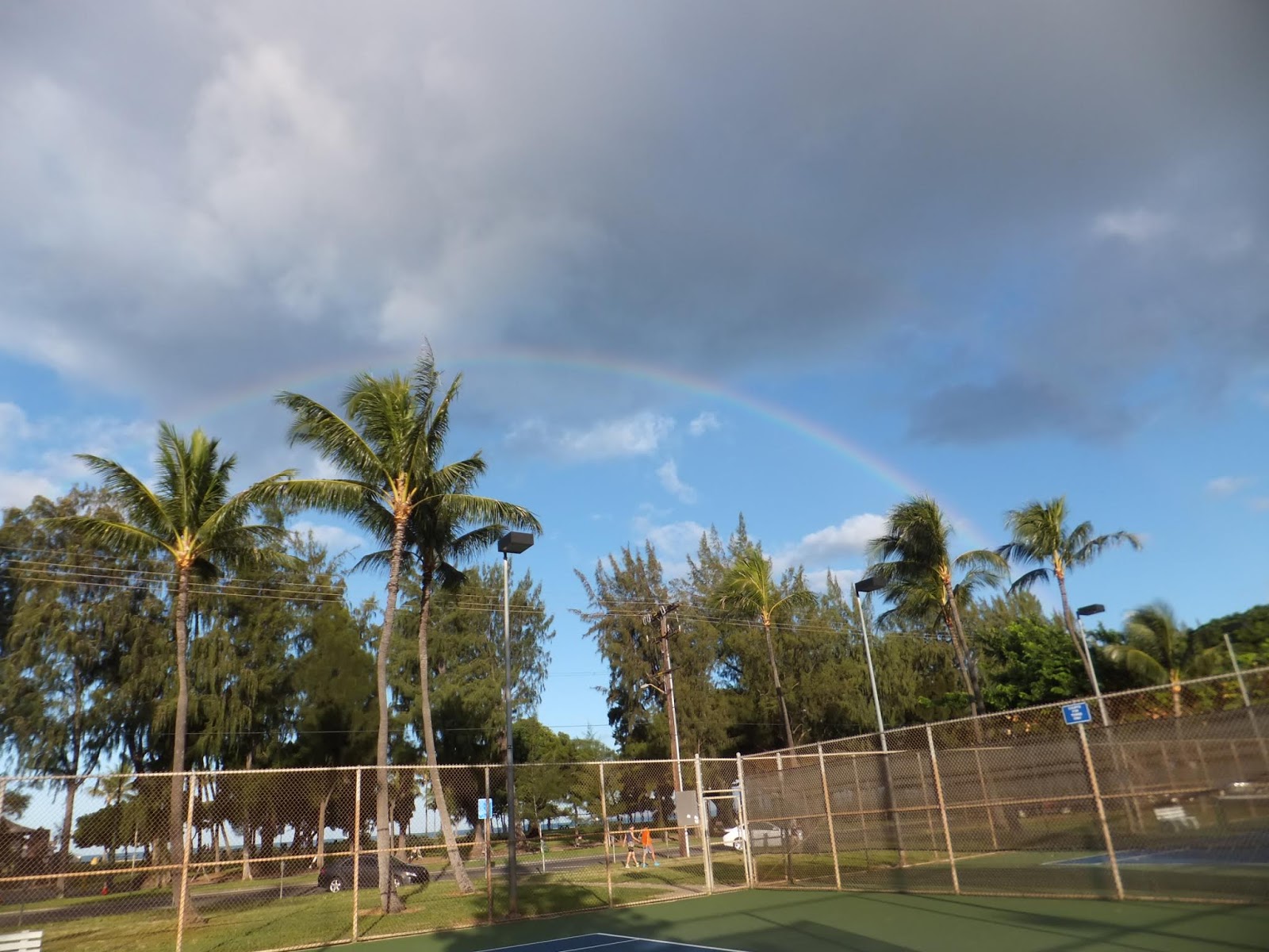 Tennis Friends In The World And Hi Successful Aging And Gerontology ハワイと世界のテニス仲間 大きな虹が