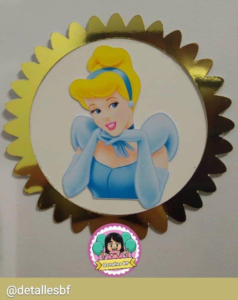 Medallón Princesa Aurora - Mis Toppers Tus Toppers