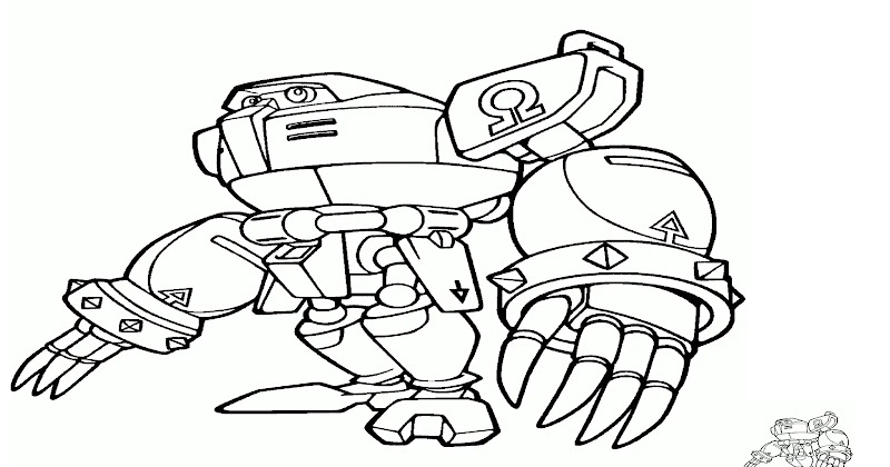 Coloring Page Of E-123 Omega